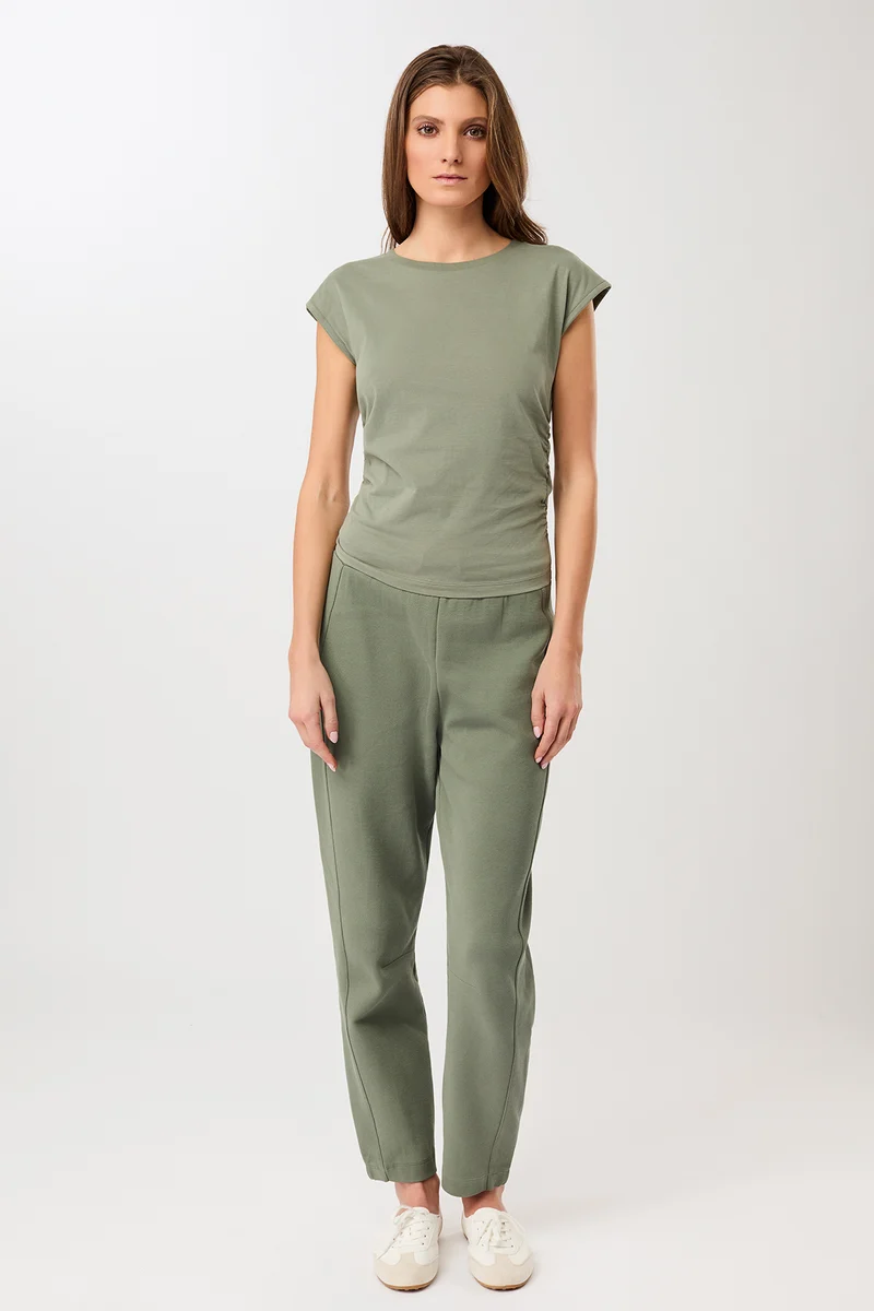 Sports Pant - Charcoal Green, GOTS
