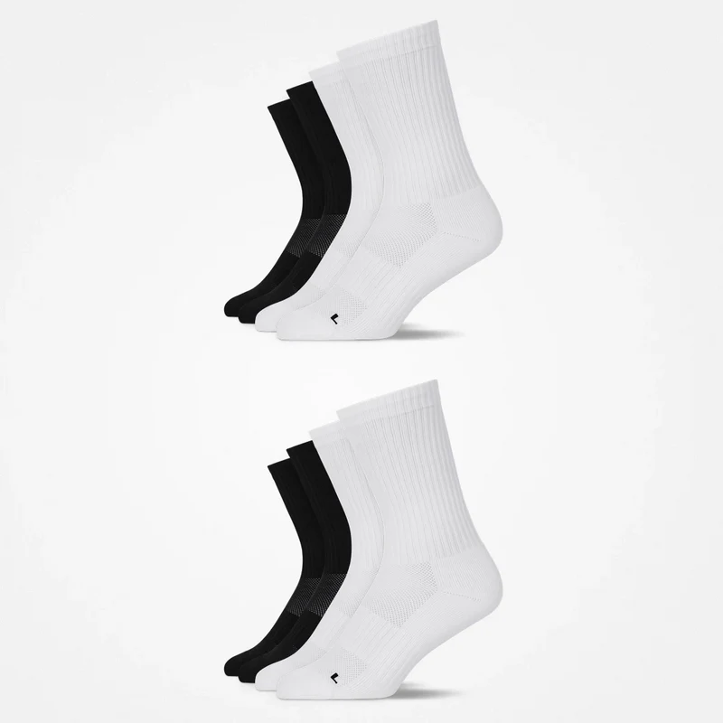 Hohe Laufsocken | Schwarz-Weiß