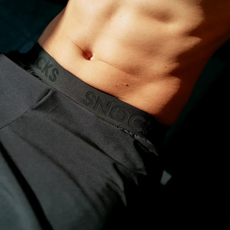 Kurze Sporthose mit Logo Herren | Schwarz