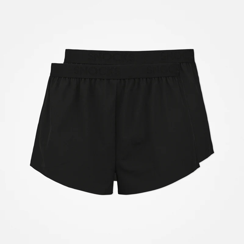 Kurze Laufshorts Damen | Schwarz