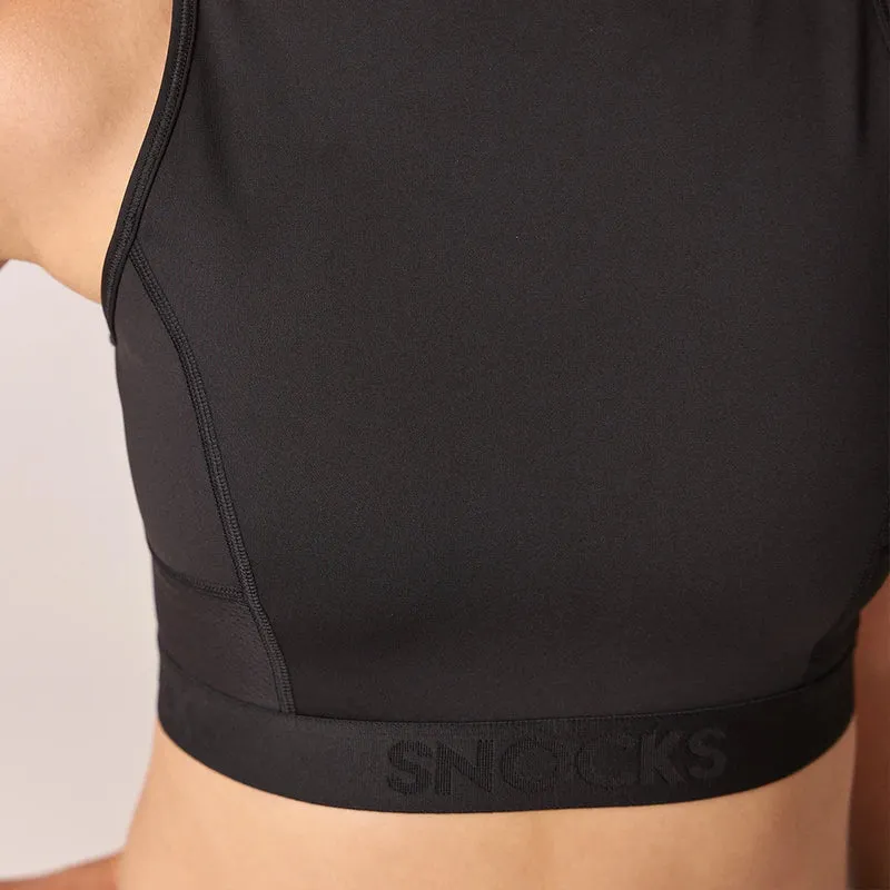 Sport-BH mit Logo | Schwarz