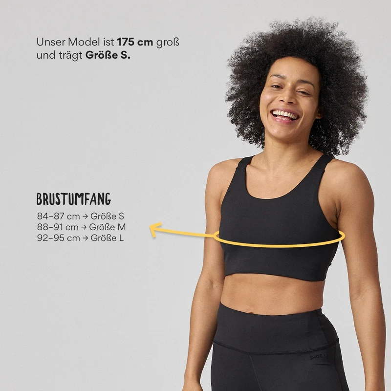 Sport-BH Mesh | Schwarz