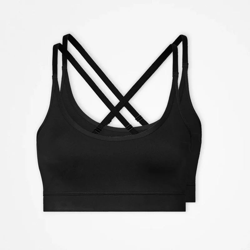 Sport-BH X Back | Schwarz