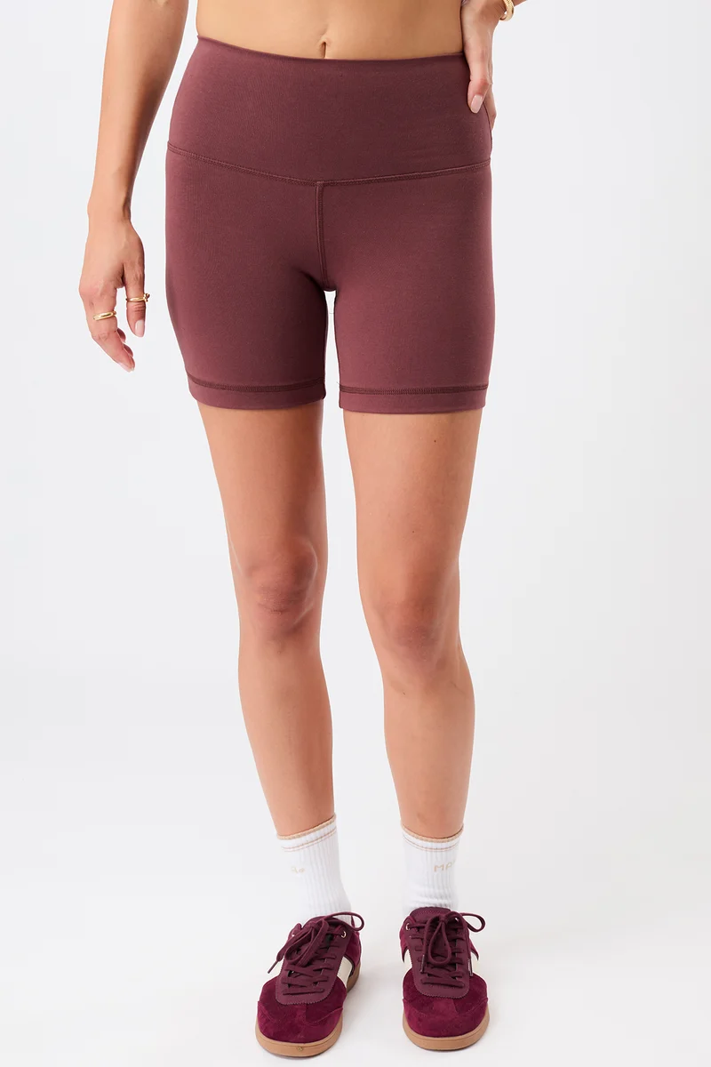 Biker Shorts - Rosewood, GOTS