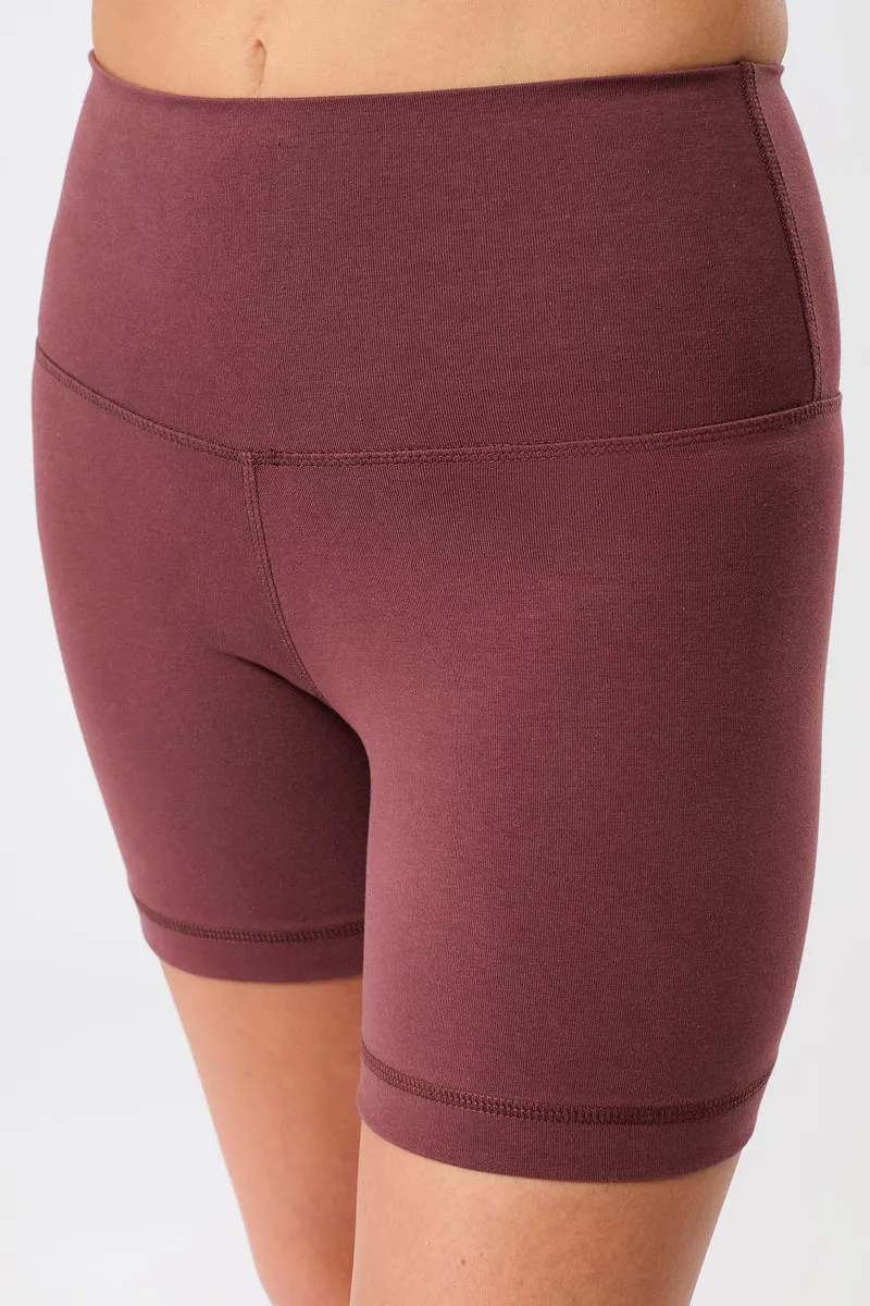 Biker Shorts - Rosewood, GOTS
