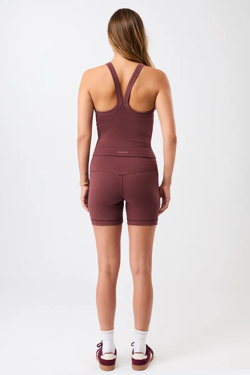 Biker Shorts - Rosewood, GOTS
