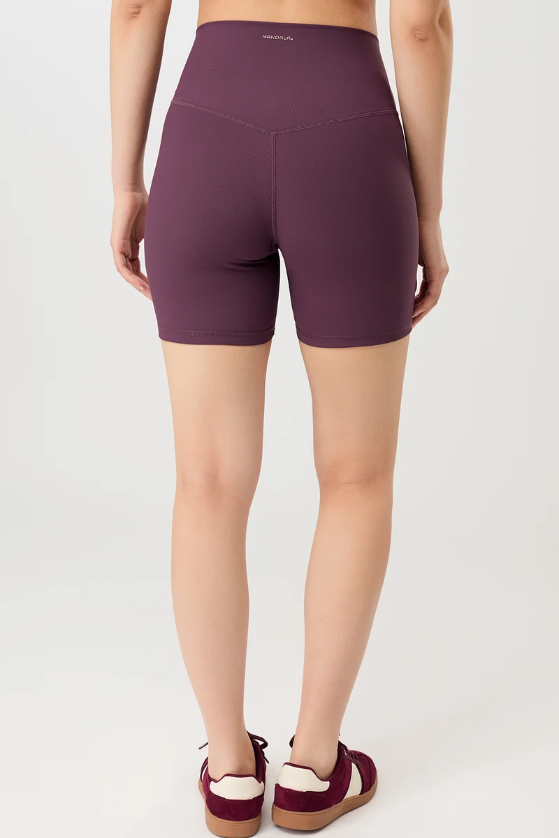 Biker Shorts - Burgundy