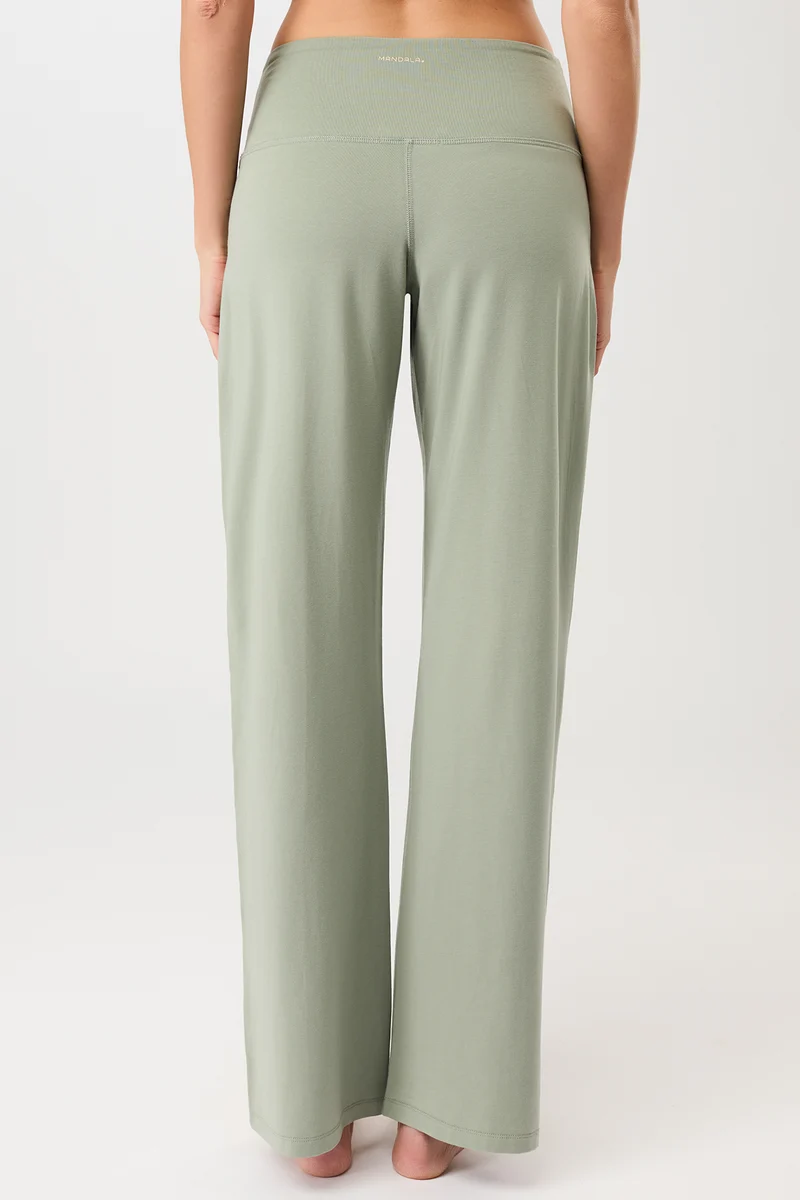 Wide Leg Pants - Mineral