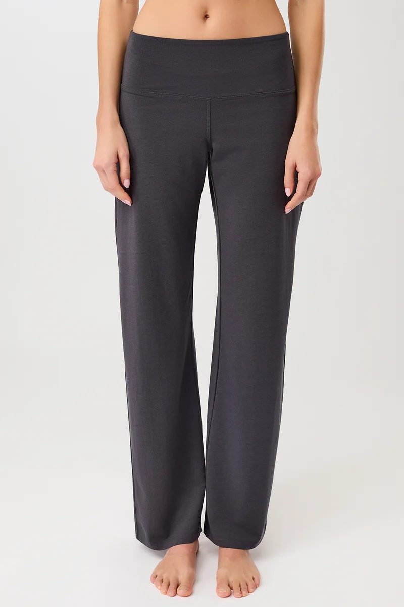 Wide Leg Pants - Onyx