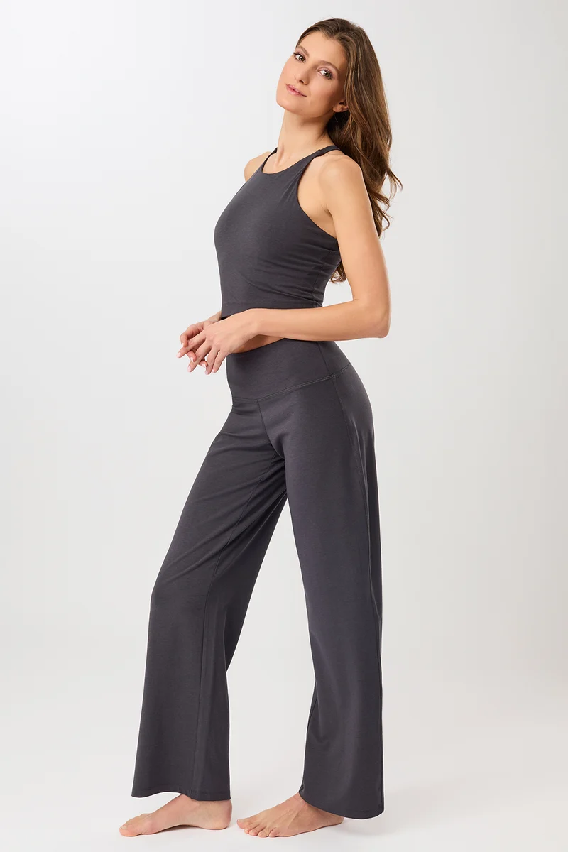 Wide Leg Pants - Onyx