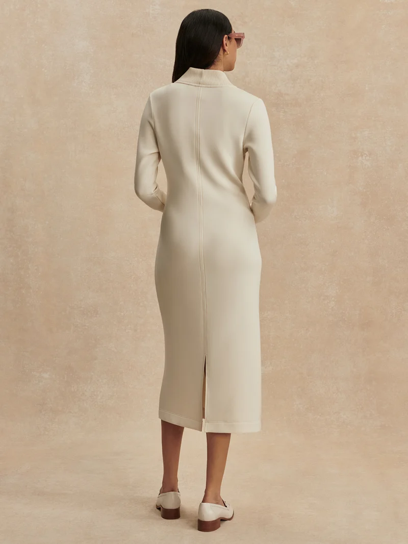 Bree Half Zip Midi Dress