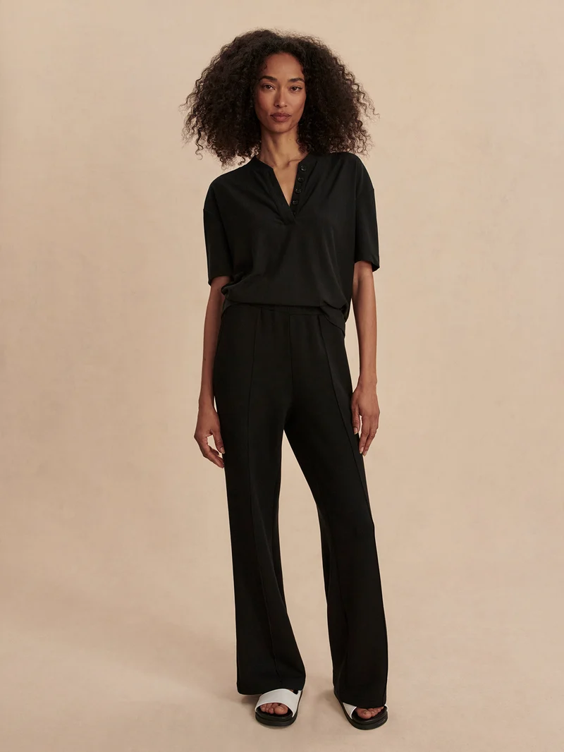 Kasey Mock Placket Rib Tee 2.0
