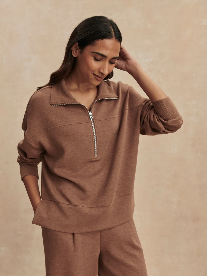 Kayleigh Half Zip Sweat