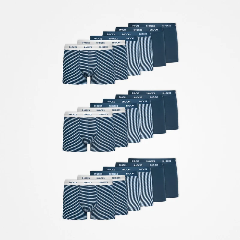 Boxershorts mit Streifen | Blaue Streifen