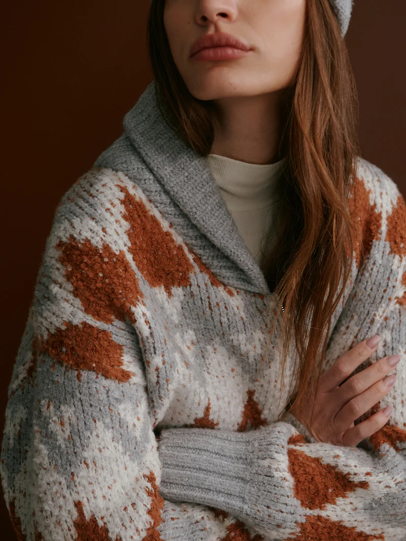 Brockley Jacquard Knit Jacket