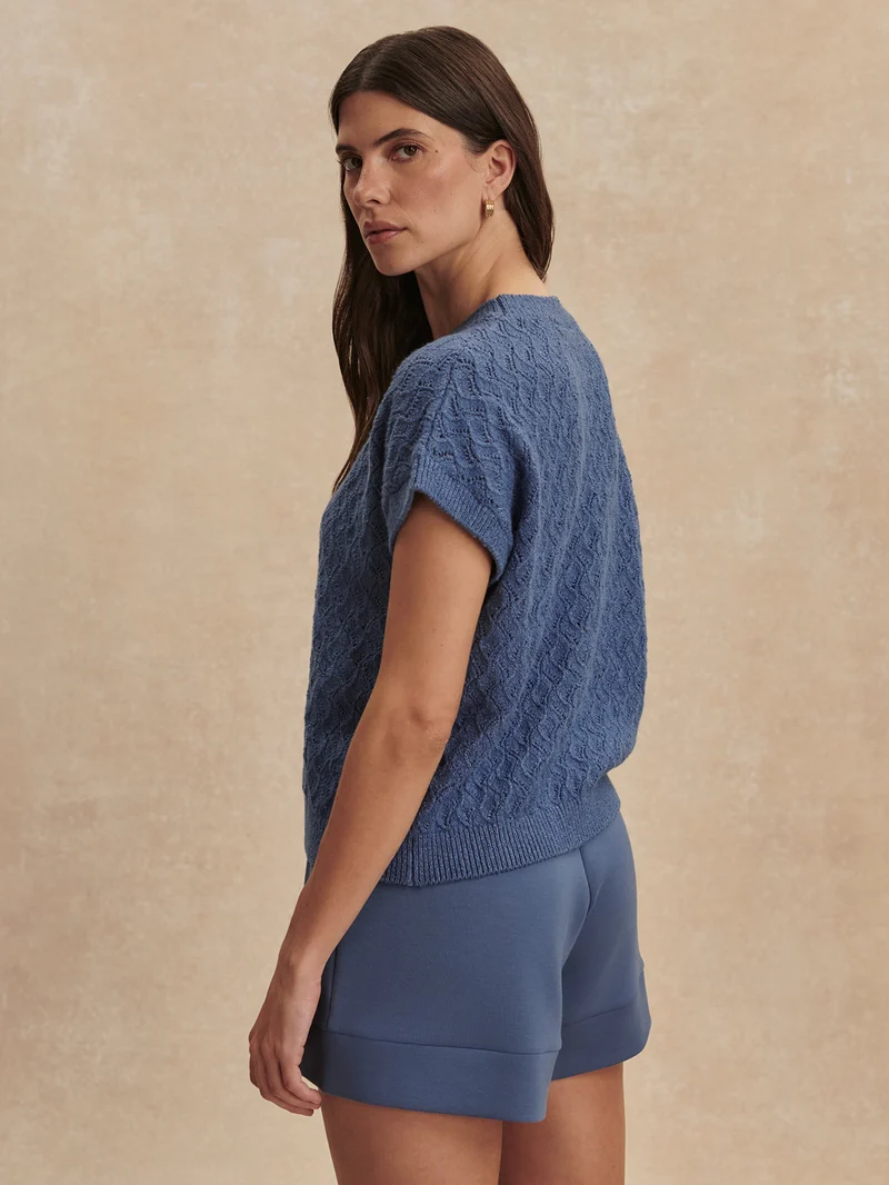 Manae Pointelle Knit Top