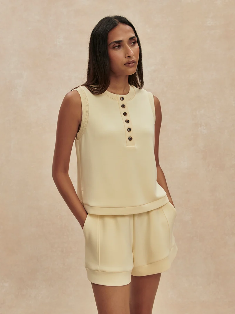 Marla Button Placket Tank