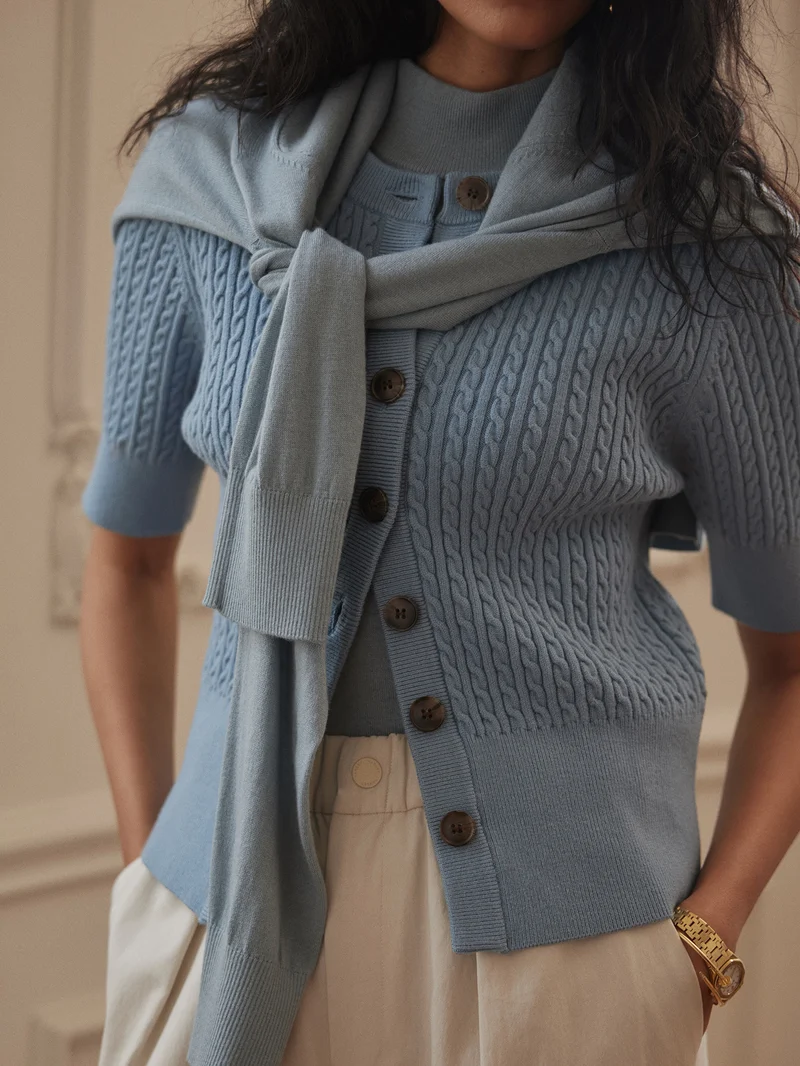 Rhys Short-Sleeve Cardigan
