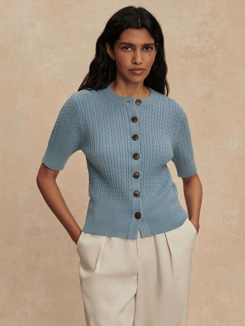 Rhys Short-Sleeve Cardigan