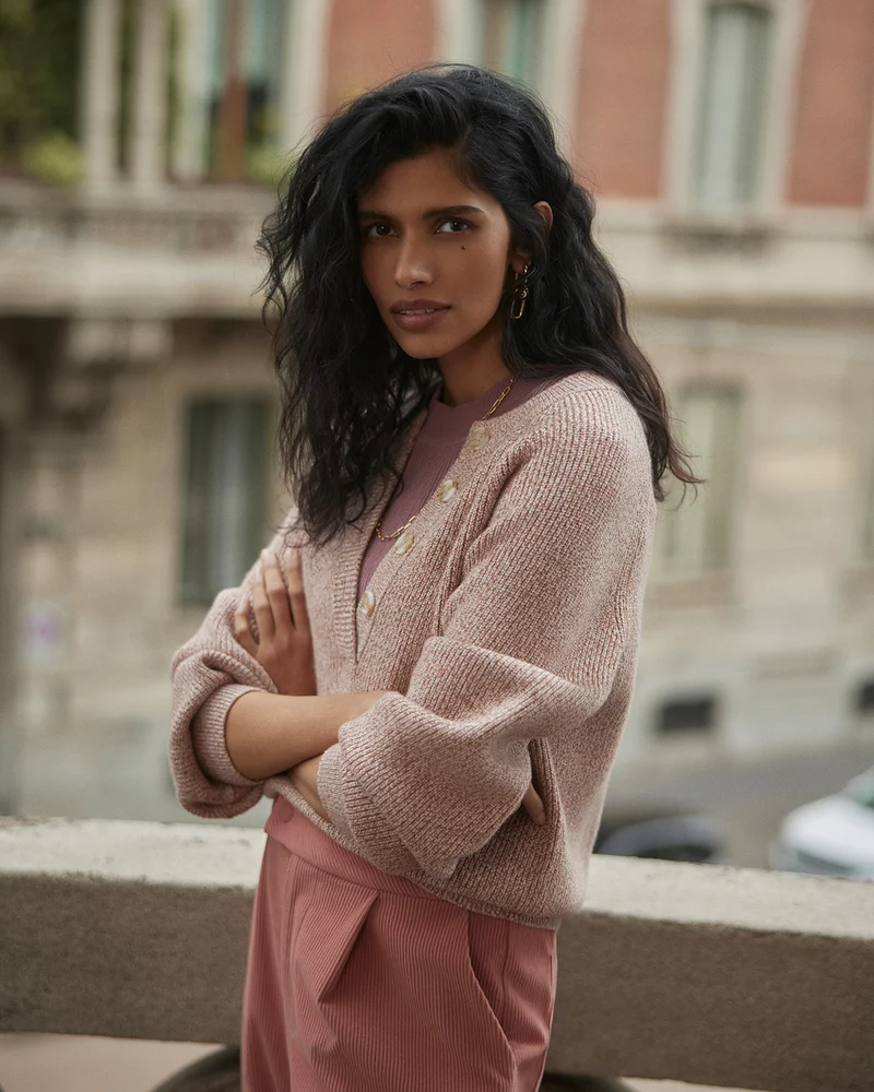 Kennings Mock Placket Knit