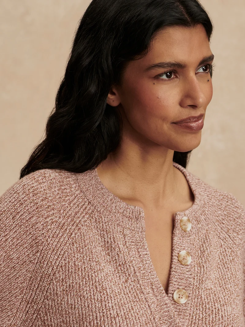 Kennings Mock Placket Knit