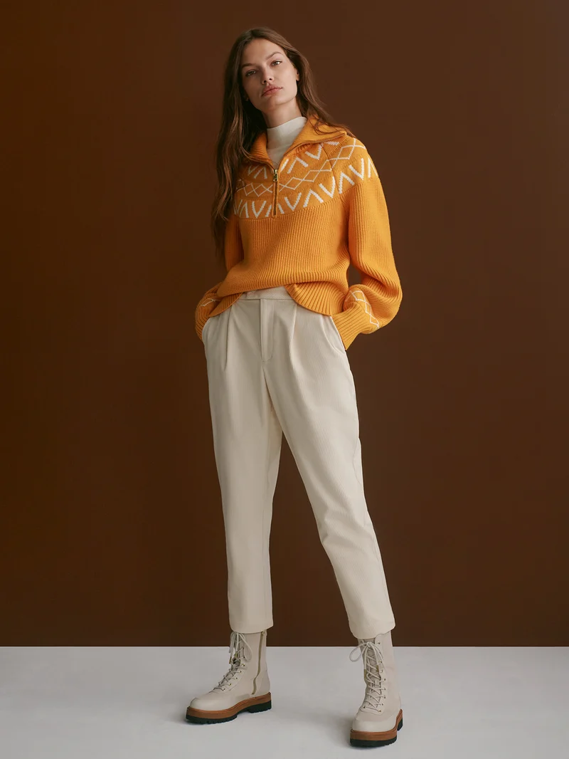 Sigrid Fairisle Half-Zip Knit