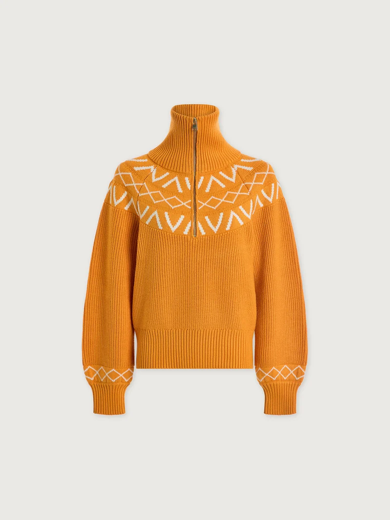 Sigrid Fairisle Half-Zip Knit