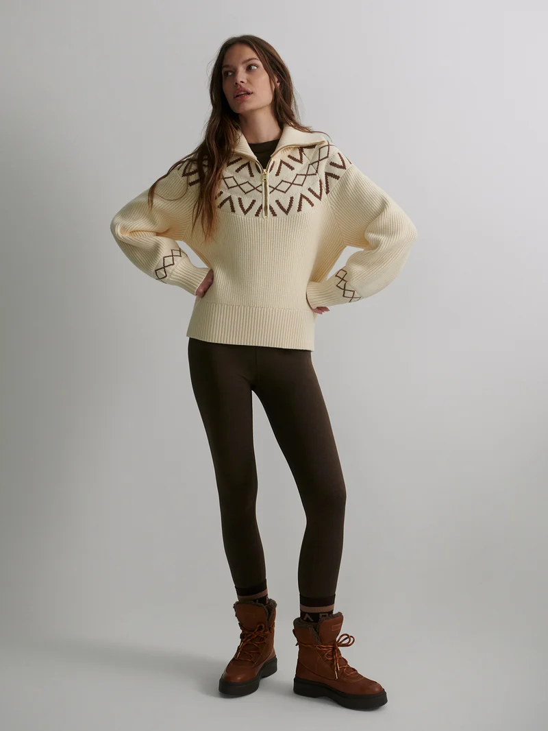 Sigrid Fairisle Half-Zip Knit