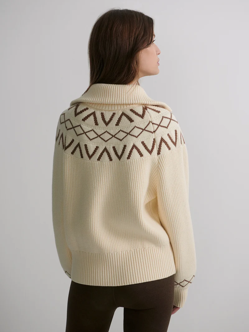 Sigrid Fairisle Half-Zip Knit