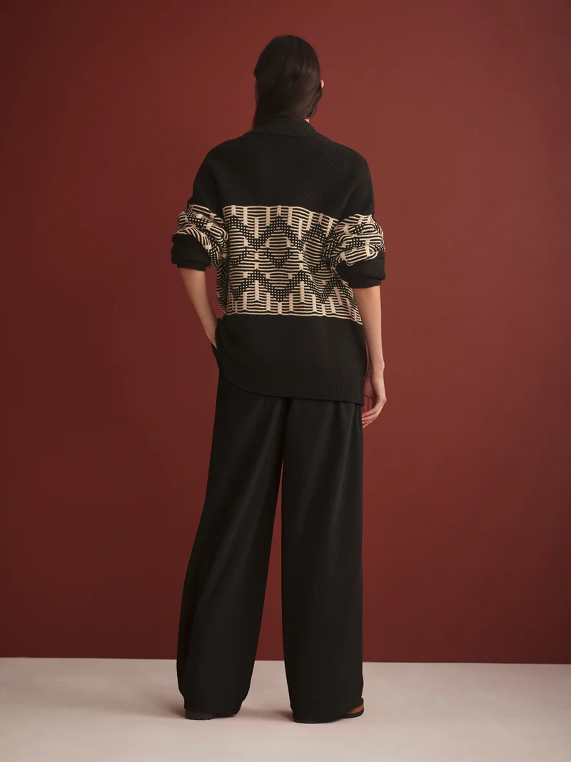 Linnea Fairisle Knit Jacket