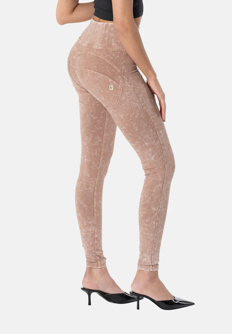 WR.UP Push-Up High Waist Skinny Pant Marble Washed - Roebuck Pink