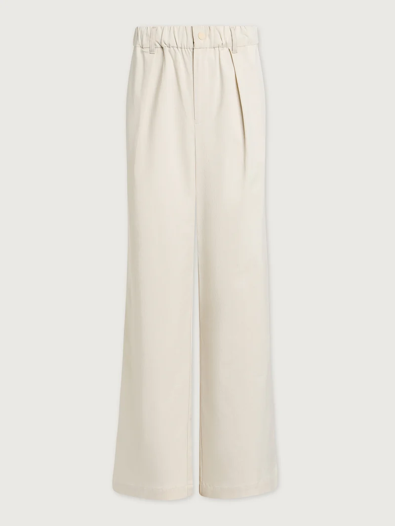 Mid Weight Stretch Wide Leg Trouser Long