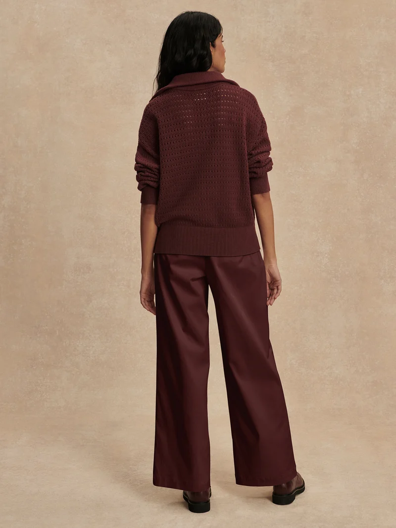 Mid Weight Stretch Wide Leg Trouser Regular
