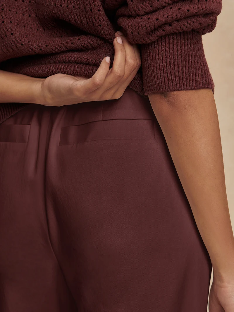 Mid Weight Stretch Wide Leg Trouser Regular