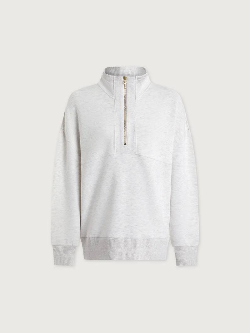 Molly Half-Zip Longline Sweat