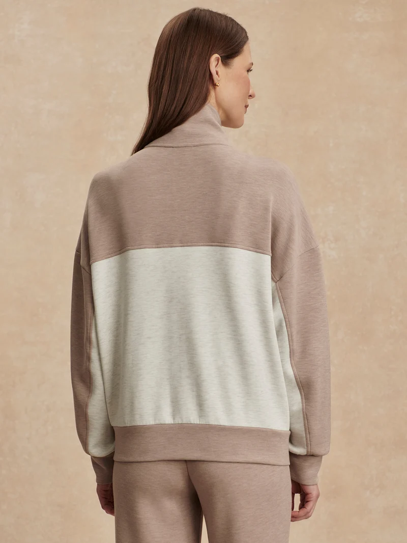 Garcia Two-Tone Zip-Through Sweat