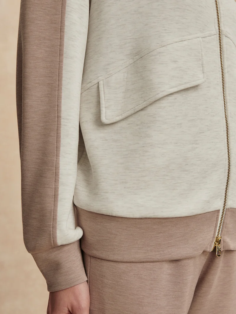 Garcia Two-Tone Zip-Through Sweat