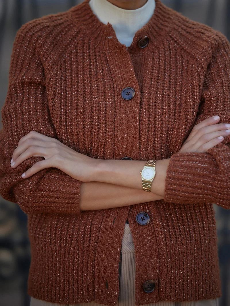 Florrie Boucle Knit Cardigan