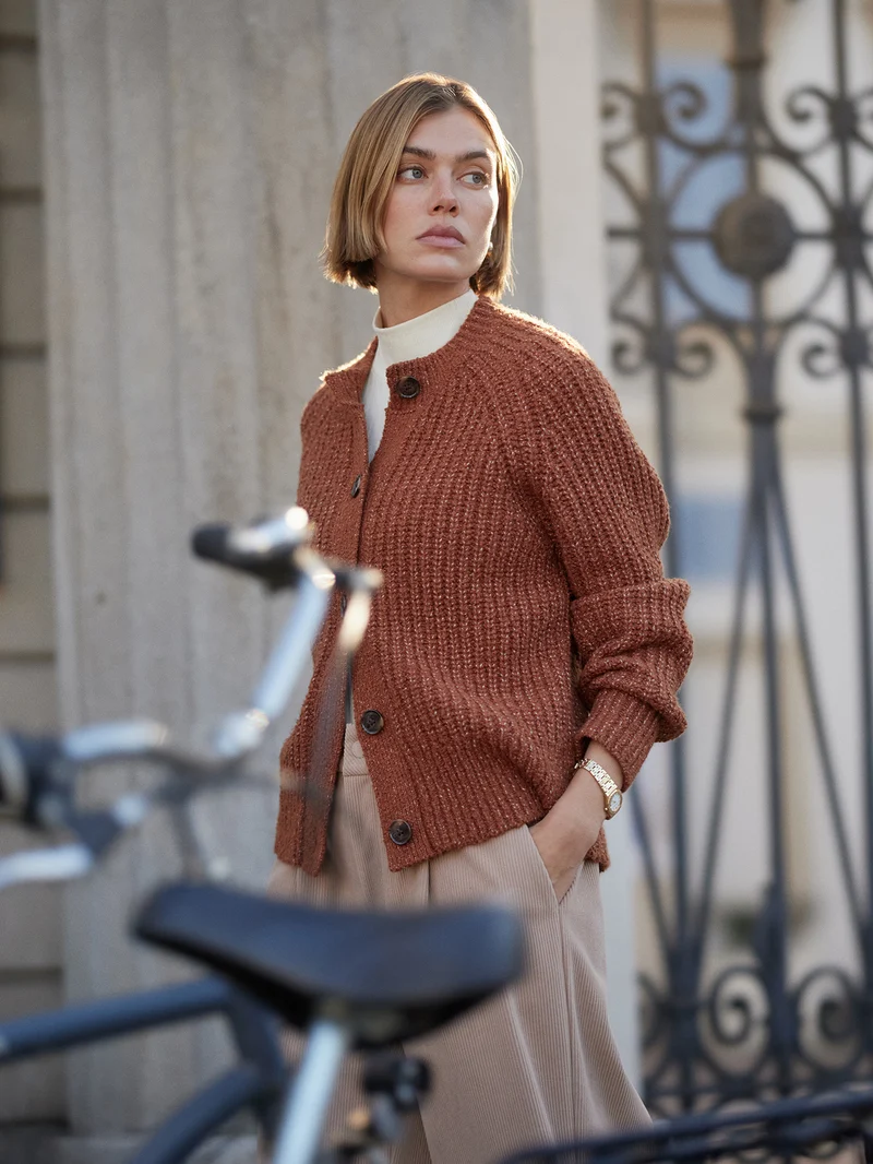 Florrie Boucle Knit Cardigan