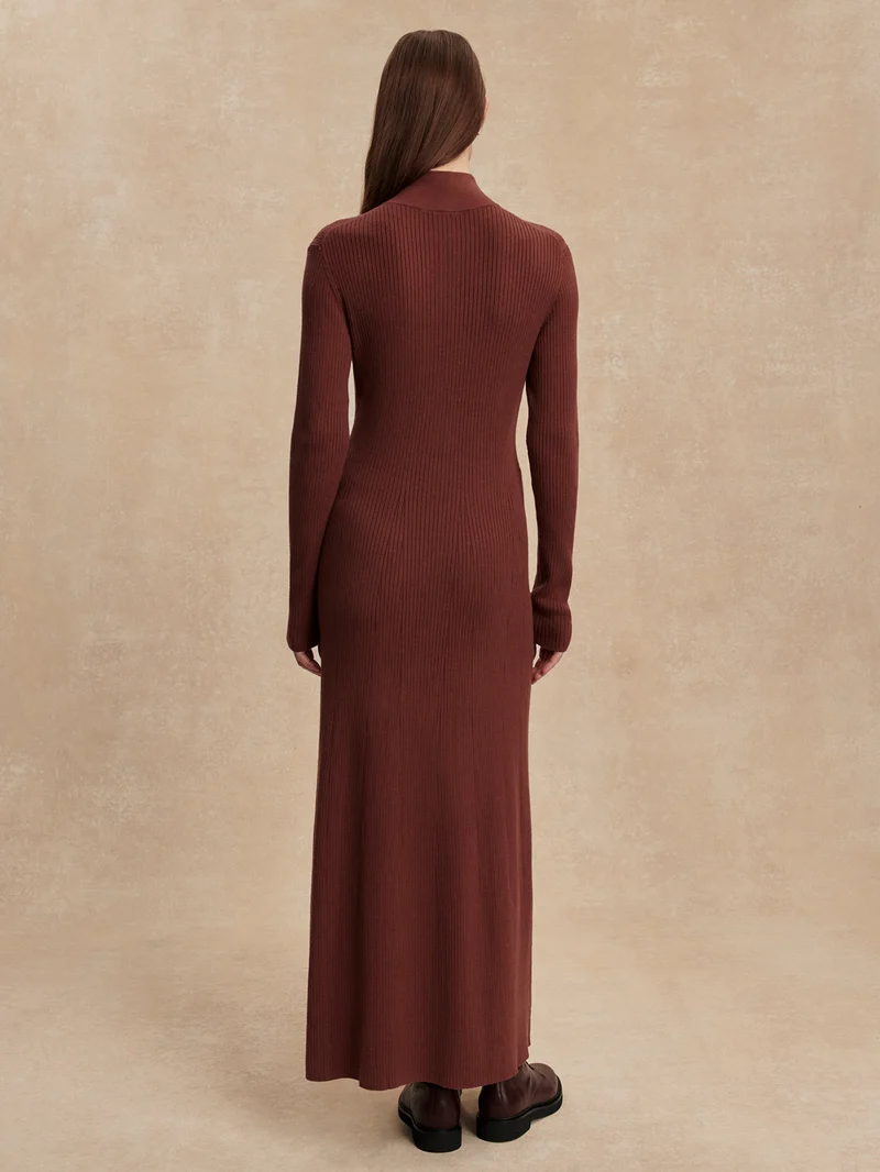 Burnet Zip Knit Maxi Dress