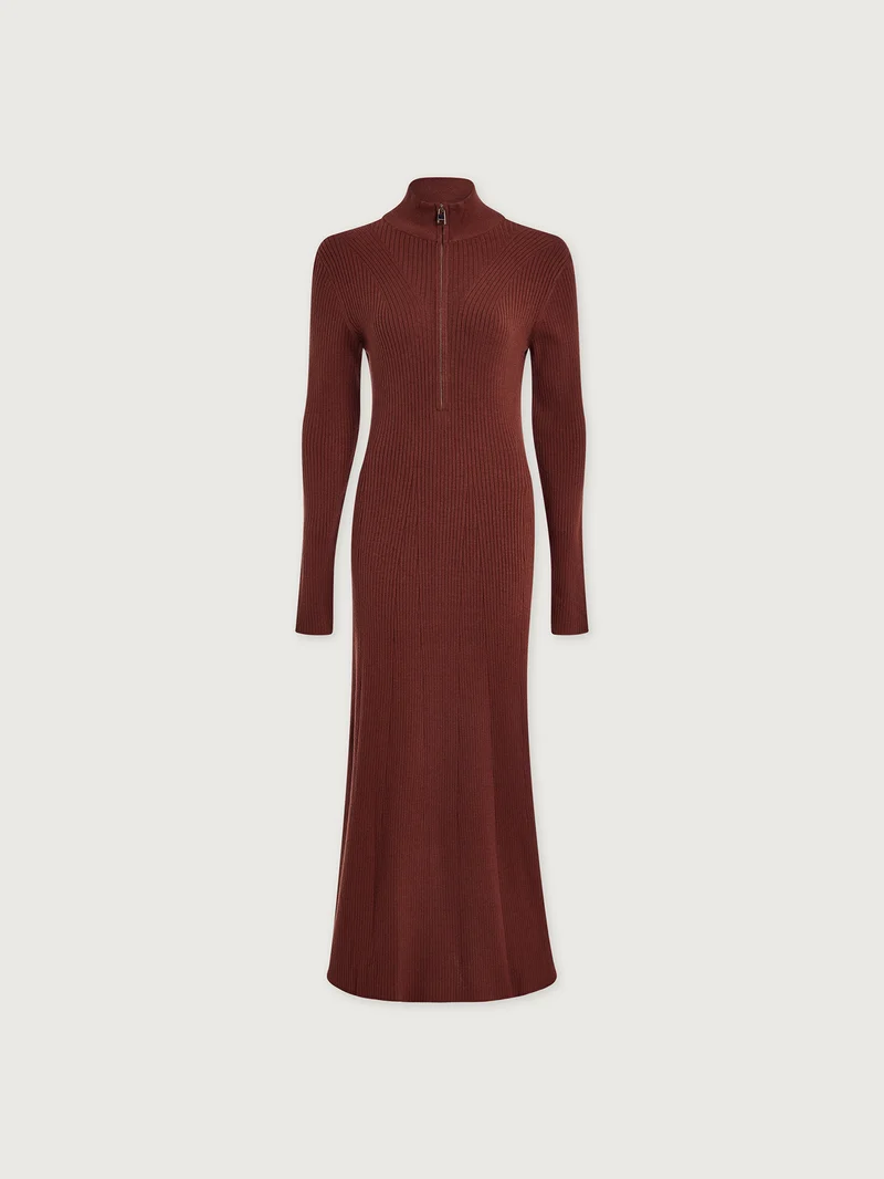 Burnet Zip Knit Maxi Dress