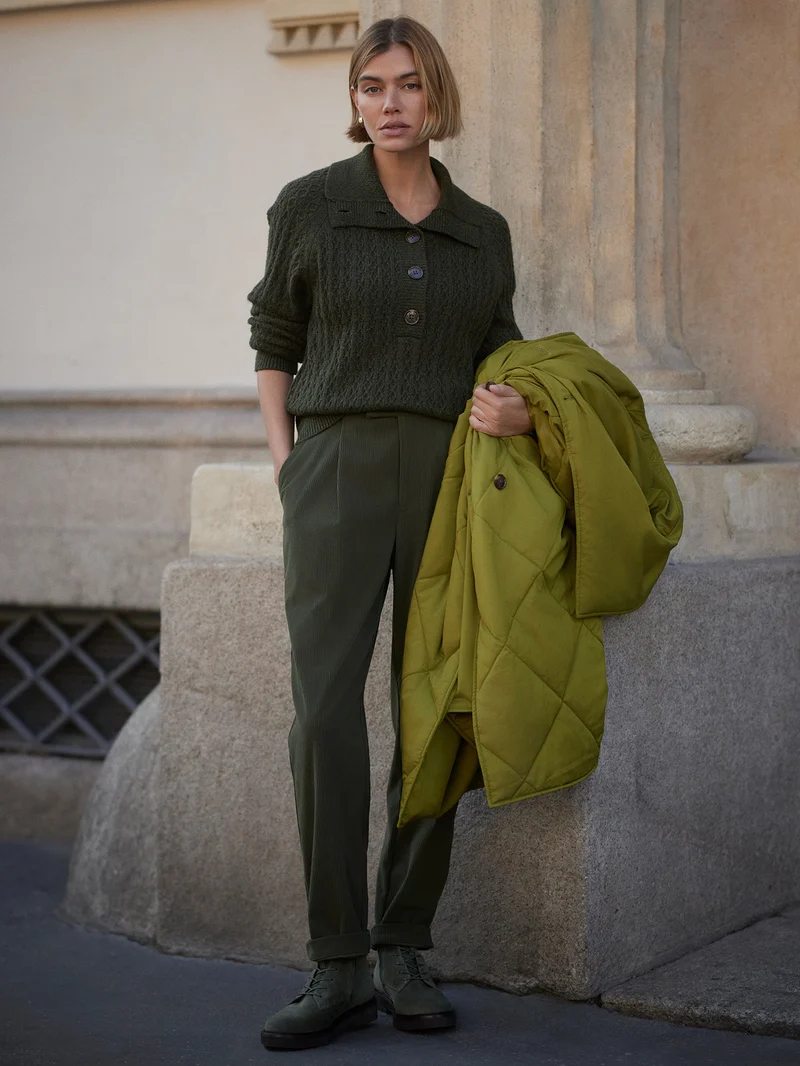 Bridget Half-Button Sweater