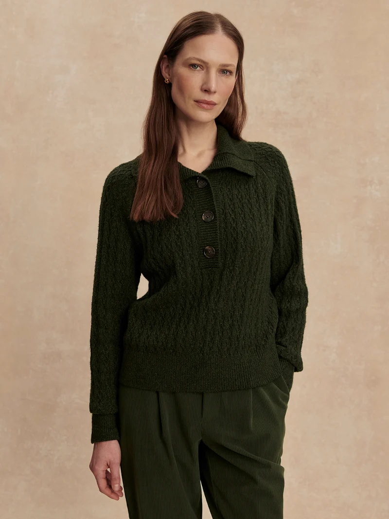 Bridget Half-Button Sweater
