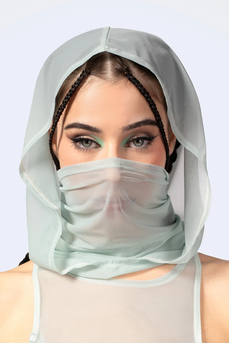Double Take Ruched Dress and Hood