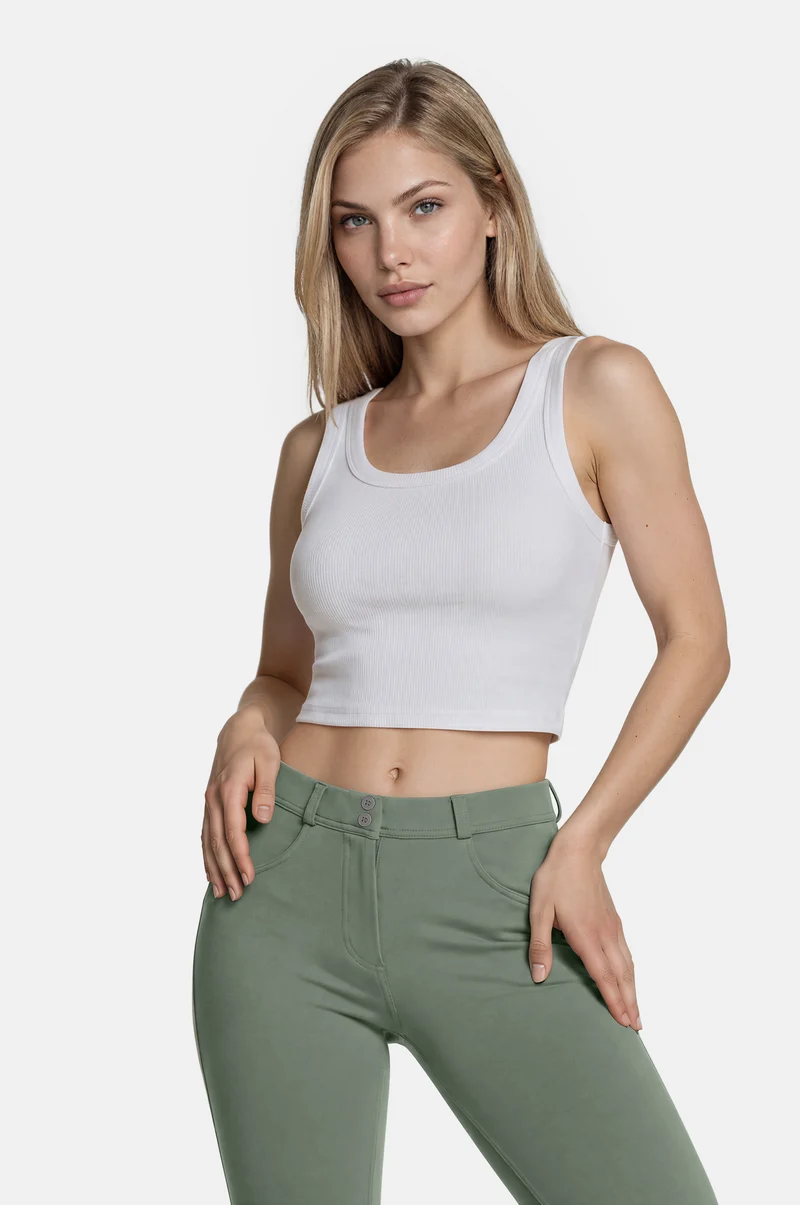 WR.UP Push-Up Regular Waist Skinny Pants - Iceberg Green