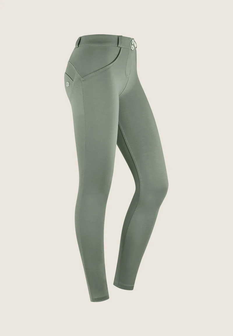 WR.UP Push-Up Regular Waist Skinny Pants - Iceberg Green