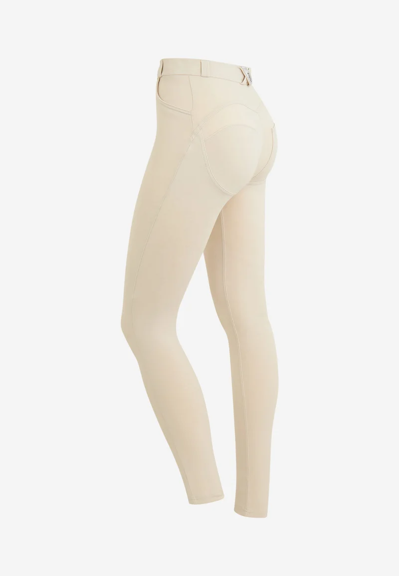 WR.UP Push-Up High Waist Skinny Pants - Rainy Day Beige