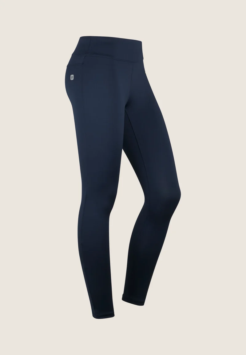 N.O.W. Core Mid Waist Skinny 7/8 Flex Tech Leggings - Dark Sapphire Blue