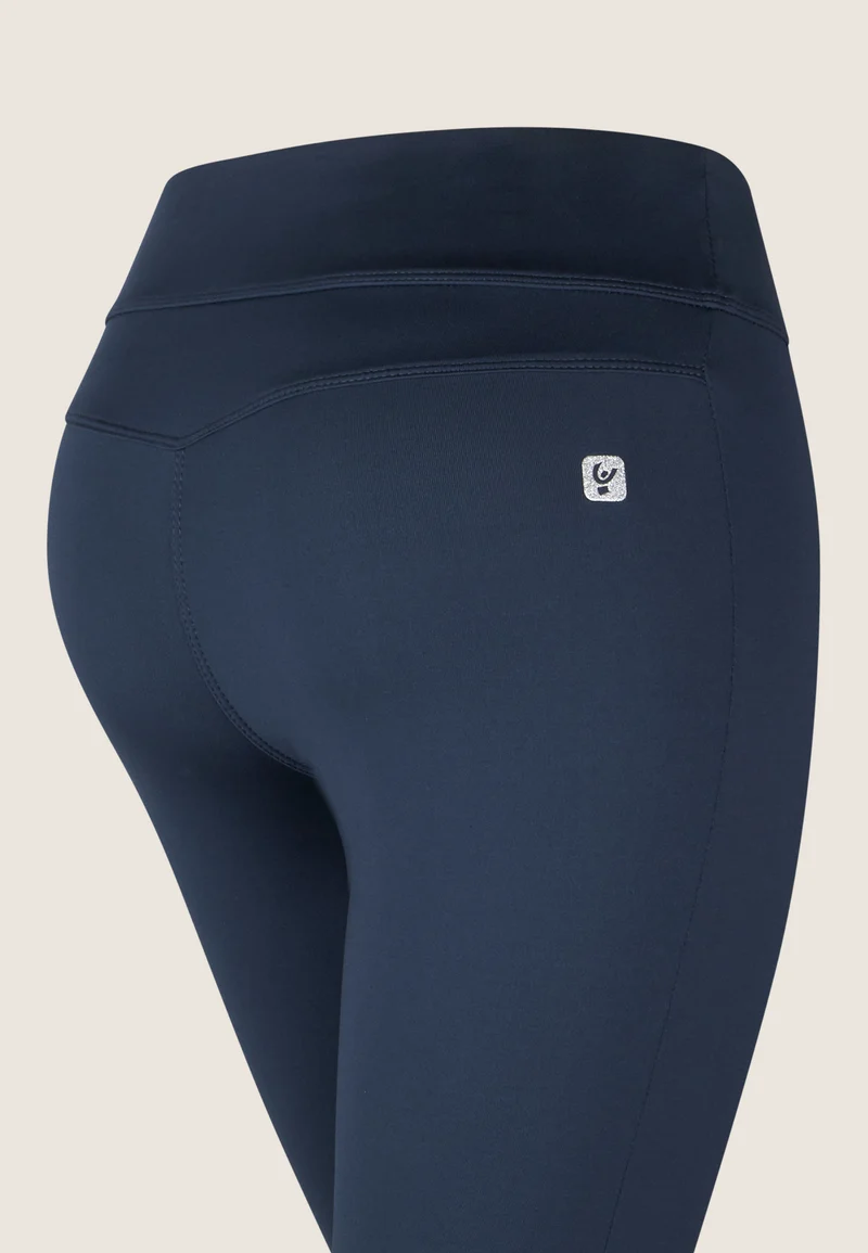 N.O.W. Core Mid Waist Skinny 7/8 Flex Tech Leggings - Dark Sapphire Blue