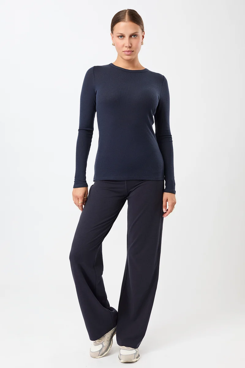 Wide Leg Pants - Night Sky